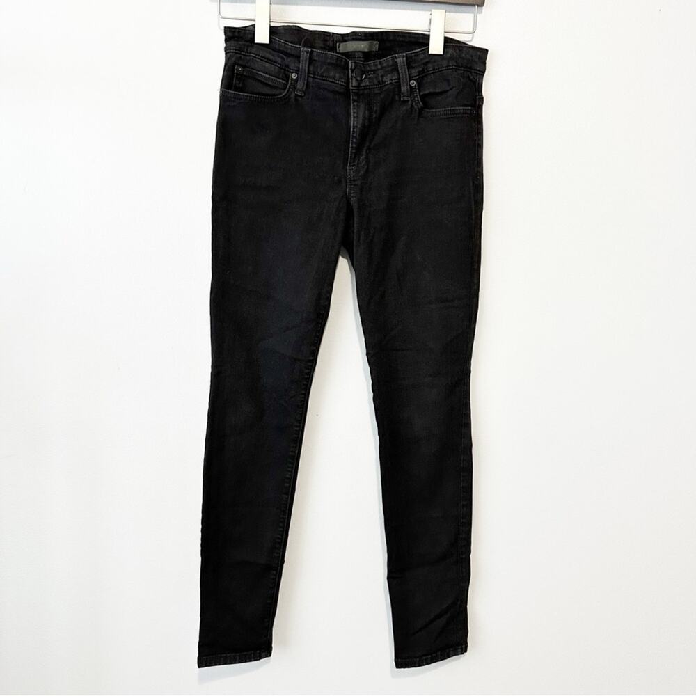 Joes Jeans the icon skinny mid rise black denim size 31 stretch